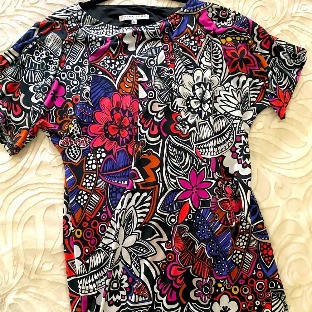 Trina Turk Floral Print Dress